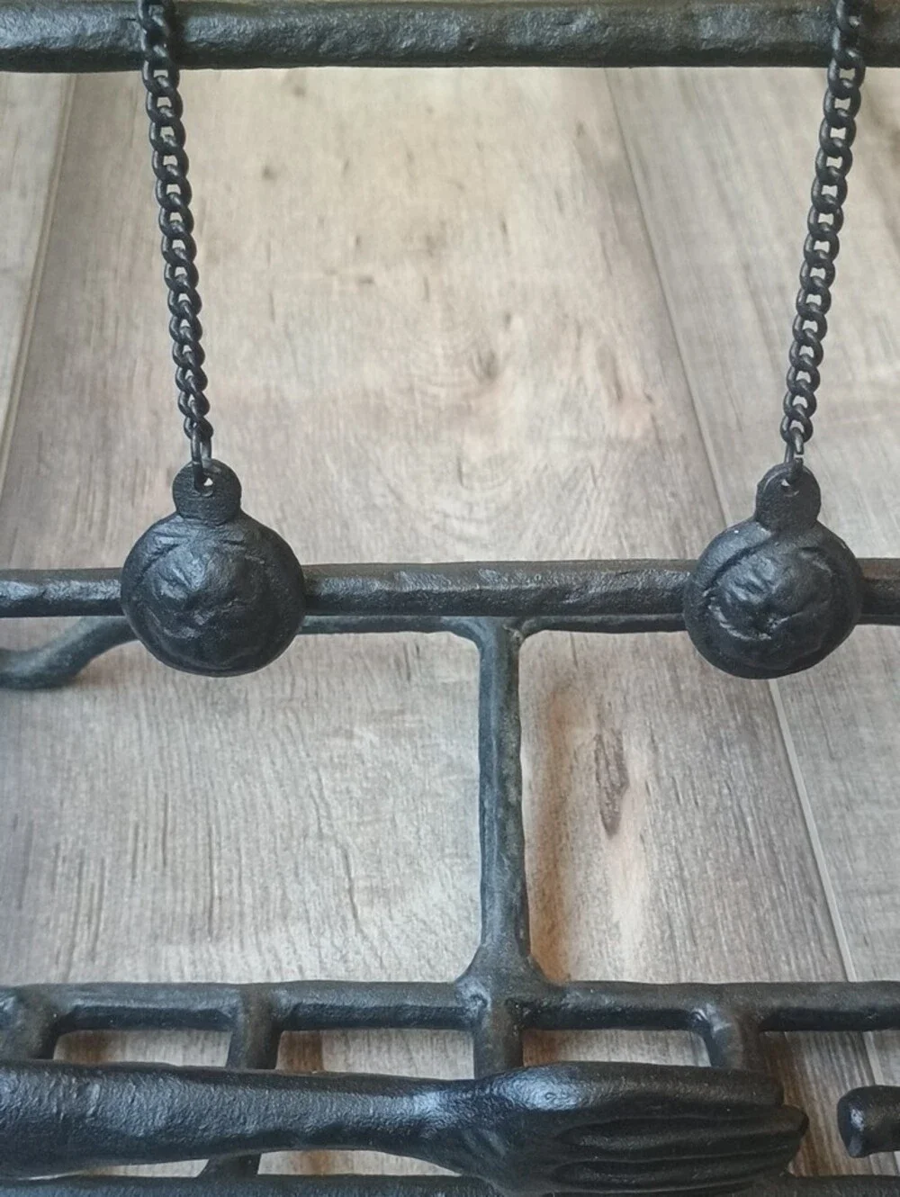 Black Cast  Cookbook Stand Holder with Fork Accent